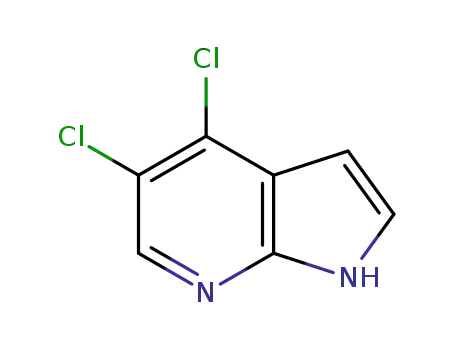 Molecular Structure of 1142192-58-2 (4,5-Dichloro-1H-pyrrolo[2,3-b]pyridine)