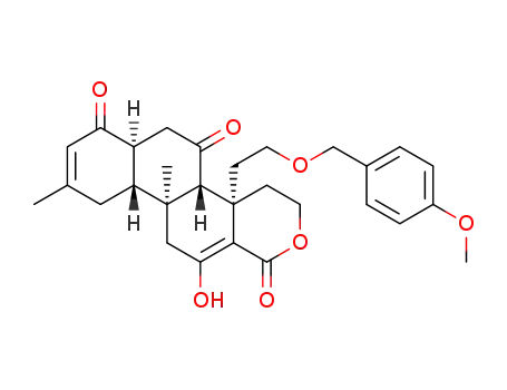 (4aR,4bS,6aS,10aR,10bS)-12-hydroxy-4a-(2-(4-methoxybenzyloxy)ethyl)-9,10b-dimethyl-4,4a,6,6a,10,10a,10b,11-octahydro-1H-naphtho[2,1-f]isochromene-1,5,7(3H,4bH)-trione