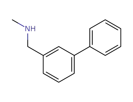 Molecular Structure of 709649-61-6 (1-(biphenyl-3-yl)-N-methylmethanamine)