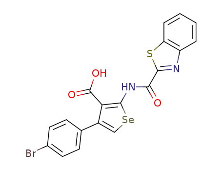 2-(Benzothiazol-2-ylcarbonylamino)-4-(4-bromophenyl)selenophene-3-carboxylic acid