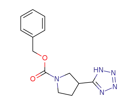 1-Pyrrolidinecarboxylic acid, 3-(1H-tetrazol-5-yl)-, phenylmethyl ester