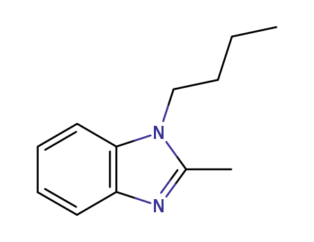 Molecular Structure of 4887-85-8 (1H-Benzimidazole,1-butyl-2-methyl-(9CI))