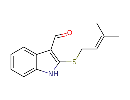 2-(prenylthio)indole-3-carbaldehyde