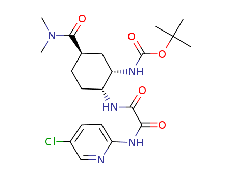 (1S,2R,5R)-2-({2-[(5-chloropyridin-2-yl)amino]-2-oxoacetyl}amino)-5-[(dimethylamino)carbonyl]cyclohexylcarbamic acid tert-butyl ester