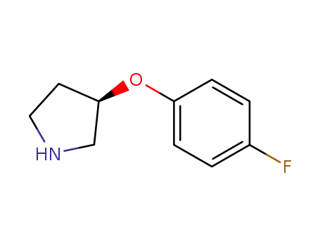 Molecular Structure of 900512-41-6 ((3R)-(4-FLUOROPHENOXY)-PYRROLIDINE HYDROCHLORIDE)