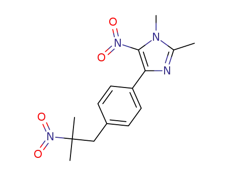 Molecular Structure of 1350629-92-3 (dimethyl-4-[4-(2-methyl-2-nitropropyl)phenyl]-5-nitro-1H-imidazole)