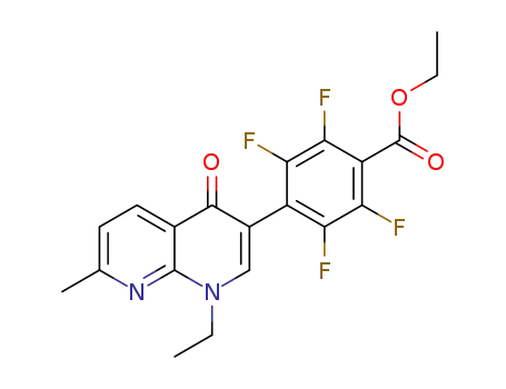 ethyl 4-(1-ethyl-7-methyl-4-oxo-1,4-dihydro-1,8-naphthyridin-3-yl)-2,3,5,6-tetrafluorobenzoate