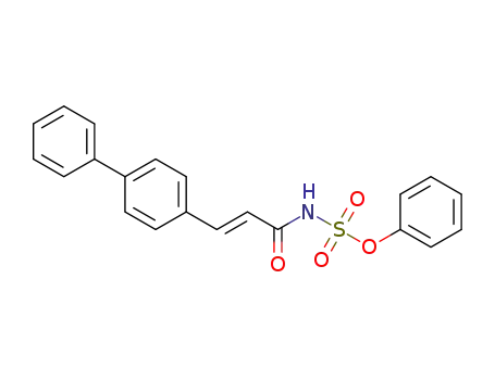 Molecular Structure of 1393590-23-2 (phenyl (E)-3-(biphenyl-4-yl)acryloylsulfamate)