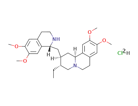 2H-Benzo[a]quinolizine,3-ethyl-1,3,4,6,7,11b-hexahydro-9,10-dimethoxy-2-[[(1R)-1,2,3,4-tetrahydro-6,7-dimethoxy-1-isoquinolinyl]methyl]-,hydrochloride (1:1), (2S,3R,11bS)-