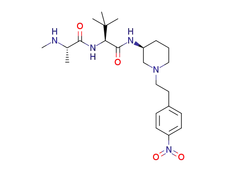 (S)-3,3-dimethyl-2-((S)-2-(methylamino)propanamido)-N-((S)-1-(4-nitrophenethyl)piperidin-3-yl)butanamide