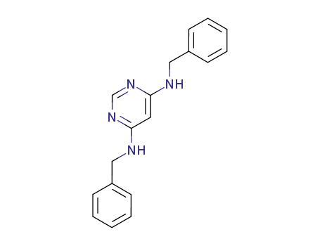 Molecular Structure of 101794-35-8 (N,N'-dibenzylpyrimidine-4,6-diamine)