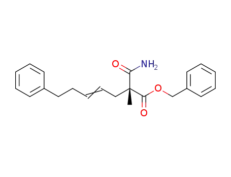 (R)-benzyl 2-carbamoyl-2-methyl-7-phenylhept-4-enoate