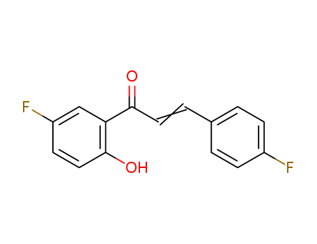 Molecular Structure of 93513-88-3 (2-Propen-1-one, 1-(5-fluoro-2-hydroxyphenyl)-3-(4-fluorophenyl)-)