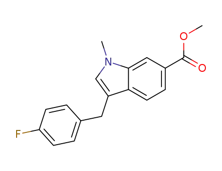 methyl 3-(4-fluorobenzyl)-1-methyl-1H-indole-6-carboxylate