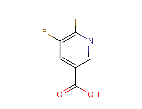 Molecular Structure of 851386-33-9 (5,6-DIFLUORO PYRIDINE-3-CARBOXYLIC ACID)