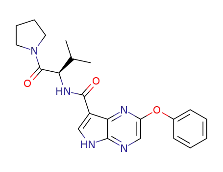 2-phenoxy-5H-pyrrolo[2,3-b]pyrazine-7-carboxylic acid [(R)-2-methyl-1-(pyrrolidine-1-carbonyl)propyl]amide
