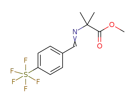 methyl 2-methyl-2-{[1-(4-pentafluorosulfanylphenyl)methylidene]-amino}propionate