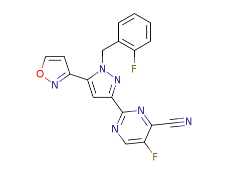 C<sub>18</sub>H<sub>10</sub>F<sub>2</sub>N<sub>6</sub>O