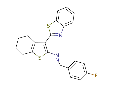 3-(benzo[d]thiazol-2-yl)-N-(4-fluorobenzylidene)-4,5,6,7-tetrahydrobenzo[b]thiophen-2-amine