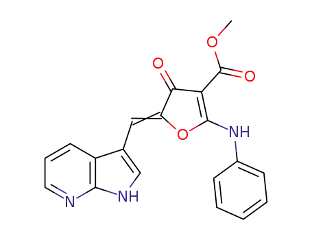 methyl 5-((1H-pyrrolo[2,3-b]pyridin-3-yl)methylene)-4-oxo-2-(phenylamino)-4,5-dihydrofuran-3-carboxylate