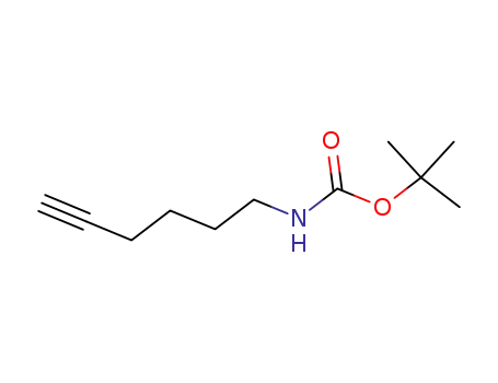 Molecular Structure of 151978-58-4 (Carbamic acid, 5-hexynyl-, 1,1-dimethylethyl ester (9CI))