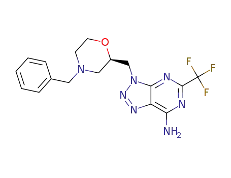 3-{[(2R)-4-benzylmorpholin-2-yl]methyl}-5-(trifluoromethyl)-3H-[1,2,3]triazolo[4,5-d]pyrimidin-7-amine