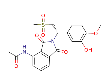 (S)-N-{2-[1-(3-hydroxy-4-methoxy-phenyl)-2-methanesulfonyl-ethyl]-1,3-dioxo-2,3-dihydro-1H-isoindol-4-yl}-acetamide