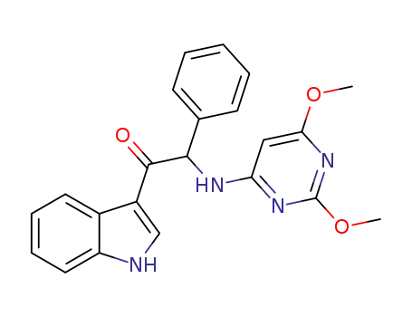 2-((2,6-dimethoxypyrimidin-4-yl)amino)-1-(1H-indol-3-yl)-2-phenylethanone
