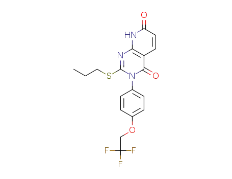 2-(propylsulfanyl)-3-[4-(2,2,2-trifluoroethoxy)phenyl]pyrido[2,3-d]pyrimidine-4,7(3H,8H)-dione