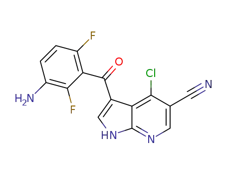 3-(3-amino-2,6-difluoro-benzoyl)-4-chloro-1H-pyrrolo[2,3-b]pyridine-5-carbonitrile