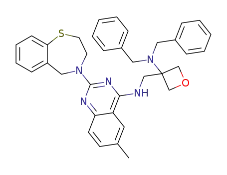 N-{[3-(dibenzylamino)oxetan-3-yl]methyl}-2-(2,3-dihydro-1,4-benzothiazepin-4(5H)-yl)-6-methylquinazolin-4-amine