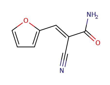 Molecular Structure of 3695-90-7 ((Z)-2-cyano-3-(furan-2-yl)acrylamide)