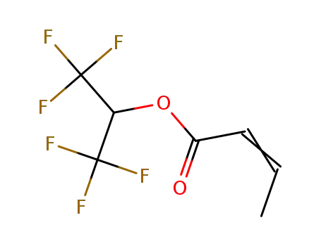 Molecular Structure of 135771-94-7 (HEXAFLUOROISOPROPYL CROTONATE)
