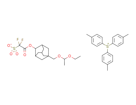 C<sub>17</sub>H<sub>25</sub>F<sub>2</sub>O<sub>7</sub>S<sup>(1-)</sup>*C<sub>21</sub>H<sub>21</sub>S<sup>(1+)</sup>