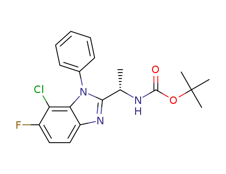 [(S)-1-(7-chloro-6-fluoro-1-phenyl-1H-benzoimidazol-2-yl)ethyl]carbamic acid tert-butyl ester