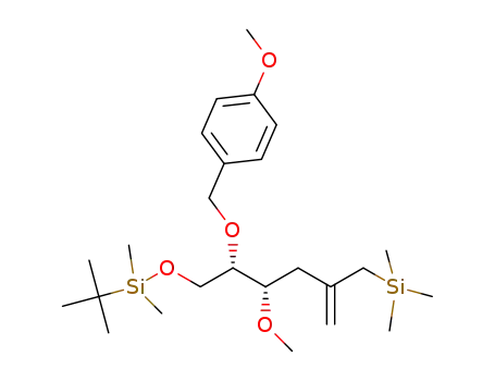 (4S,5S)-2-trimethylsilylmethyl-4-methoxy-5-(4-methoxybenzyloxy)-6-[(tert-butyldimethylsilyl)oxy]-1-hexene