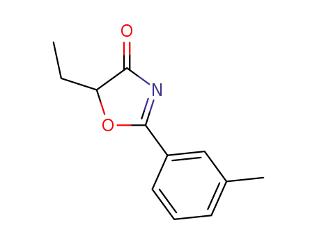 Molecular Structure of 1393357-24-8 (5-ethyl-2-(m-tolyl)oxazol-4(5H)-one)
