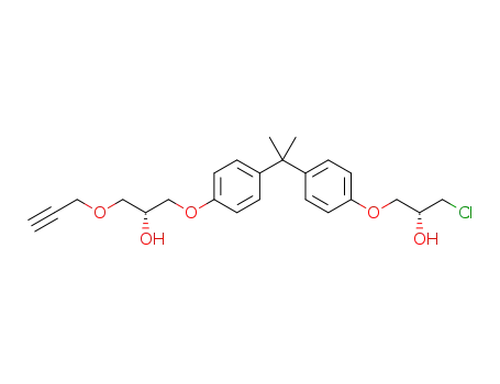 (R)-1-chloro-3-(4-(2-(4-((R)-2-hydroxy-3-(prop-2-ynyloxy)propoxy)phenyl)propan-2-yl)phenoxy)propan-2-ol