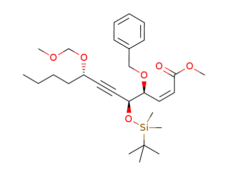 (4S,5S,8S,Z)-methyl 4-(benzyloxy)-5-(tert-butyldimethylsilyloxy)-8-(methoxymethoxy)dodec-2-en-6-ynoate