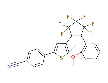 {1-[2-methyl-5-(4-cyanophenyl)-3-thienyl]-2-(2-methoxylphenyl)}perfluorocyclopentene