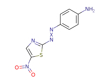 Molecular Structure of 73112-80-8 (Benzenamine, 4-[(5-nitro-2-thiazolyl)azo]-)