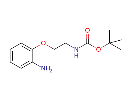 Molecular Structure of 263410-16-8 (tert-butyl (2-(2-aminophenoxy)ethyl)carbamate)
