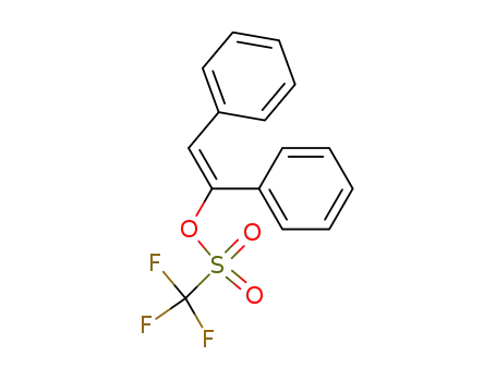Molecular Structure of 120537-56-6 ((E)-1,2-diphenyl-1-ethenyltriflate)
