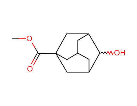 Molecular Structure of 81968-76-5 (METHYL 4-HYDROXYADAMANTAN-1-CARBOXYLATE)