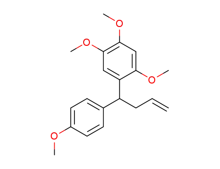 Molecular Structure of 1431862-22-4 (1,2,4-trimethoxy-5-[1-(4-methoxyphenyl)but-3-en-1-yl]benzene)