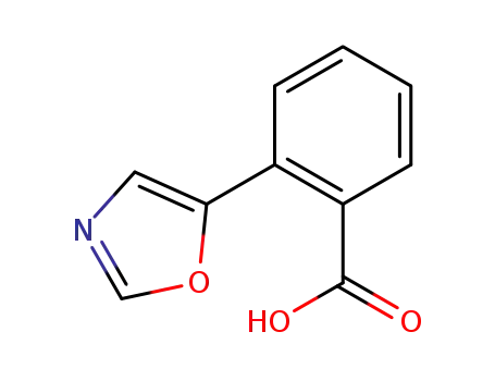 Molecular Structure of 169508-94-5 (2-(5-Oxazolyl)benzoic Acid)