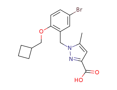 1-(5-bromo-2-cyclobutylmethoxybenzyl)-5-methyl-1H-pyrazole-3-carboxylic acid