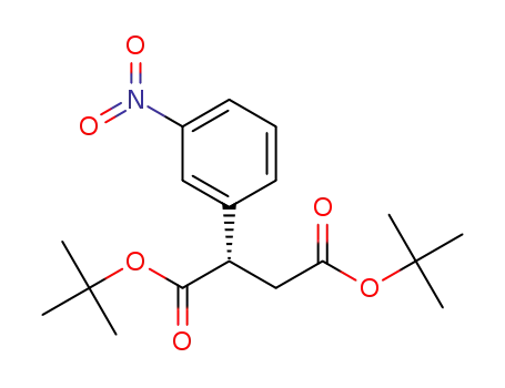 Molecular Structure of 1378314-51-2 ((S)-di-tert-butyl-2-(3-nitrophenyl)succinate)