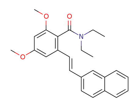 (E)-N,N-diethyl-2,4-dimethoxy-6-(2-(naphthalen-2-yl)vinyl)benzamide