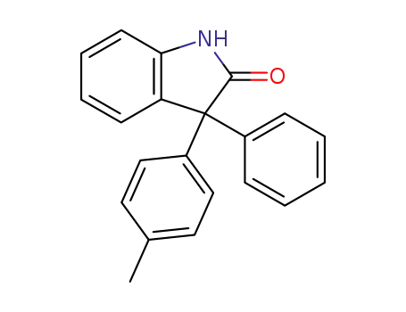 Molecular Structure of 112222-78-3 (3-phenyl-3-(para-tolyl)-indolin-2-one)